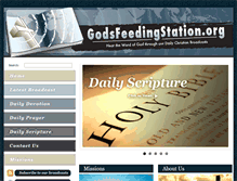 Tablet Screenshot of godsfeedingstation.org
